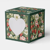 Aardbeien en Bloom Vrouwelijke gunst doos Bedankdoosjes (Voorkant Zijde)