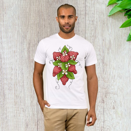 Aardbeien en Blossoms Mannen T-shirt