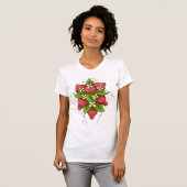 Aardbeien en Blossoms Vrouwen T-shirt (Voorkant volledig)