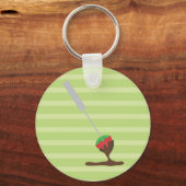 Aardbeien en Chocolade Fondue Sleutelhanger (Voorkant)