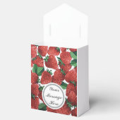 Aardbeien en crème bedankdoosjes (Geopend)