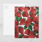 Aardbeien en crème briefkaart (Voorkant / Achterkant)