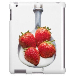 Aardbeien en crème iPhone 13 hoesje