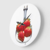 Aardbeien en crème grote klok (Hoek)