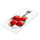 Aardbeien en crème magneet (Linkerzijde)