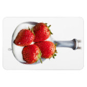 Aardbeien en crème magneet (Horizontaal)