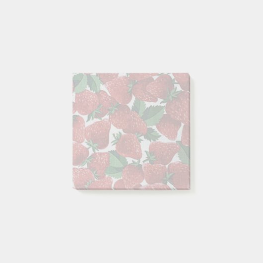 Aardbeien en Crème Patroon Post-it® Notes (Voorkant)