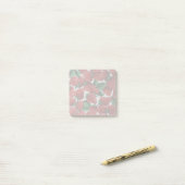 Aardbeien en Crème Patroon Post-it® Notes (Op bureau)
