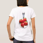 Aardbeien en crème t-shirt (Achterkant)