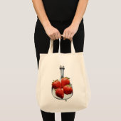 Aardbeien en crème tote bag (Voorkant (product))