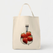 Aardbeien en crème tote bag (Voorkant)