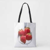 Aardbeien en crème tote bag (Voorkant)