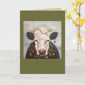 Aardbeien en crèmekaart kaart (Gele Bloem)