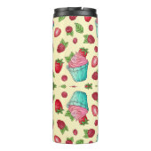 Aardbeien En Cupcakes Thermosbeker (Achterkant)