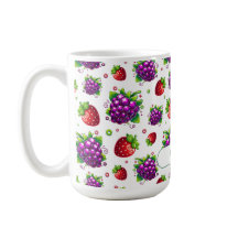 Aardbeien en druiven. Kleurrijke bessen