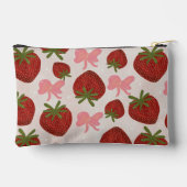 Aardbeien en linten tasje etui (Achterkant)