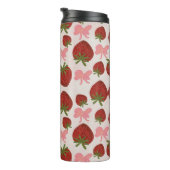 Aardbeien en linten thermobeker thermosbeker (Geroteerd rechts)