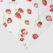 Aardbeien en Madeliefjes Patroon Tissuepapier (Detail)