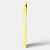 Aardbeien en Polka Dots Yellow Case-Mate iPhone Case (Achterkant / Rechts)