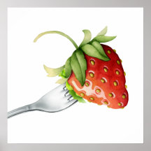 Aardbeien en Poster van vorken - SRF