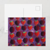 Aardbeien en Pruimen Schilderij Briefkaart (Voorkant / Achterkant)