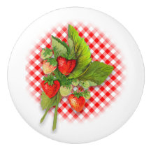 Aardbeien en Rode Gingham