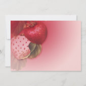Aardbeien en Rode Rozen Foto Save The Date (Achterkant)