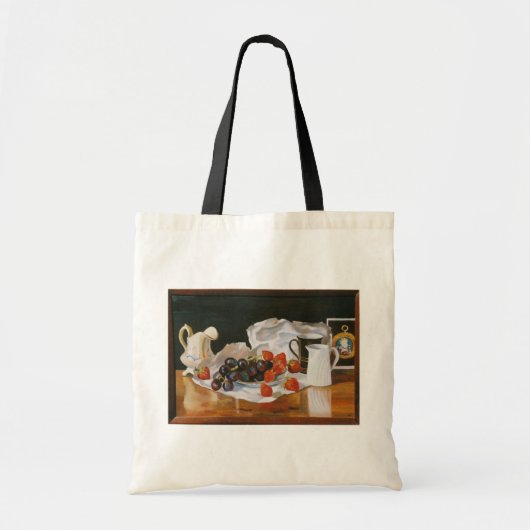 Aardbeien en room 2004 tote bag (Voorkant)