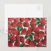 Aardbeien en room briefkaart (Voorkant / Achterkant)