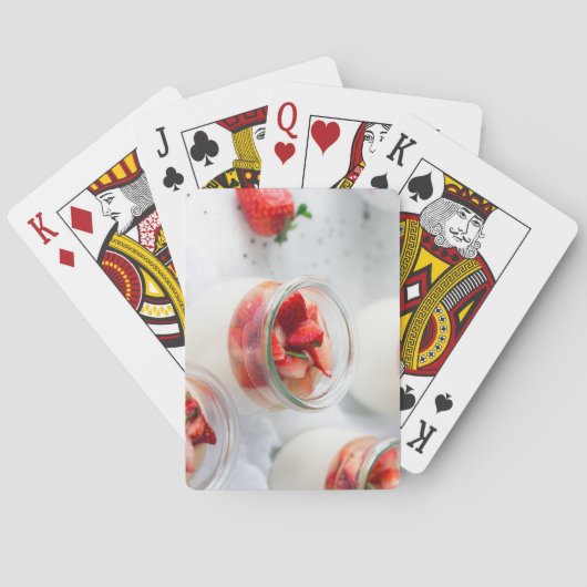 aardbeien en room pokerkaarten (Achterkant)