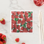 Aardbeien en room servet (Insitu)
