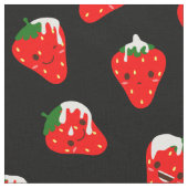 Aardbeien en room stof (Close Up)