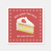 Aardbeien en roomlaagsluitingen - eigen gebeurteni servet (Voorkant)