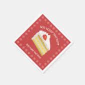 Aardbeien en roomlaagsluitingen - eigen gebeurteni servet (Hoek)