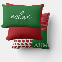 Aardbeien en strepen Quilt Style Monogram