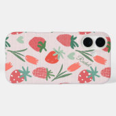 Aardbeien en tulpen iPhone / iPad hoesje (Achterkant (horizontaal))