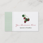 Aardbeien en Visitekaartjes van Gingham (Voorkant)