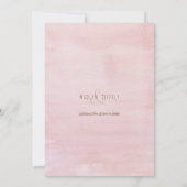 Aardbeien en weidebloemen: een bruine bruiloft kaart (Achterkant)