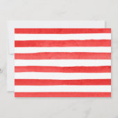 Aardbeien en Zomerbloemen Bruiloft Save The Date (Achterkant)