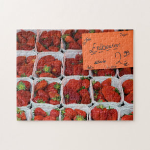Aardbeien - Erdbeeren - Duitse markt - 11x14 Legpuzzel