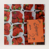 Aardbeien - Erdbeeren - Duitse markt - 20x20 Legpuzzel (Horizontaal)
