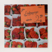 Aardbeien - Erdbeeren - Duitse markt - 20x20 Legpuzzel (Verticaal)