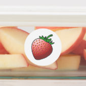 Aardbeien eten labels (Aangebracht)