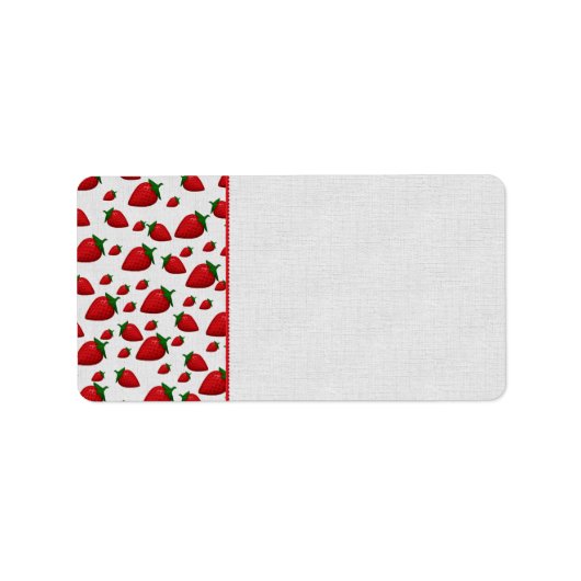 Aardbeien Etiket (Voorkant)