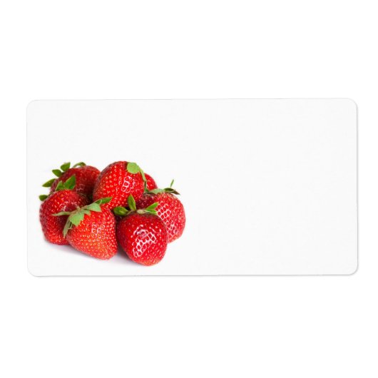 Aardbeien Etiket (Voorkant)