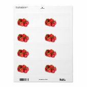 Aardbeien Etiket (Full Sheet)
