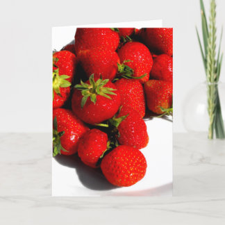 Aardbeien Feestdagen Kaart