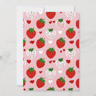 Aardbeien Feestdagenkaart