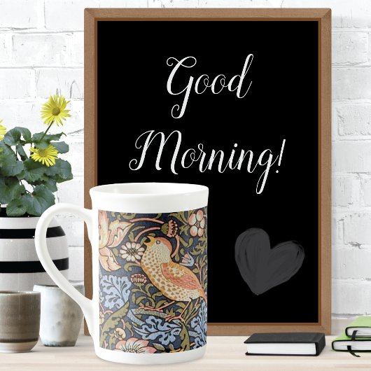 Aardbeien Foliage Birds William Morris Porselein Kop