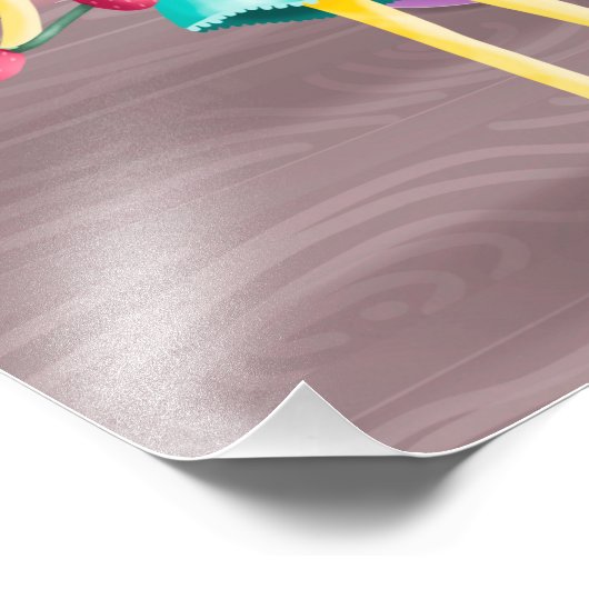 Aardbeien Foto Afdruk (Hoek)